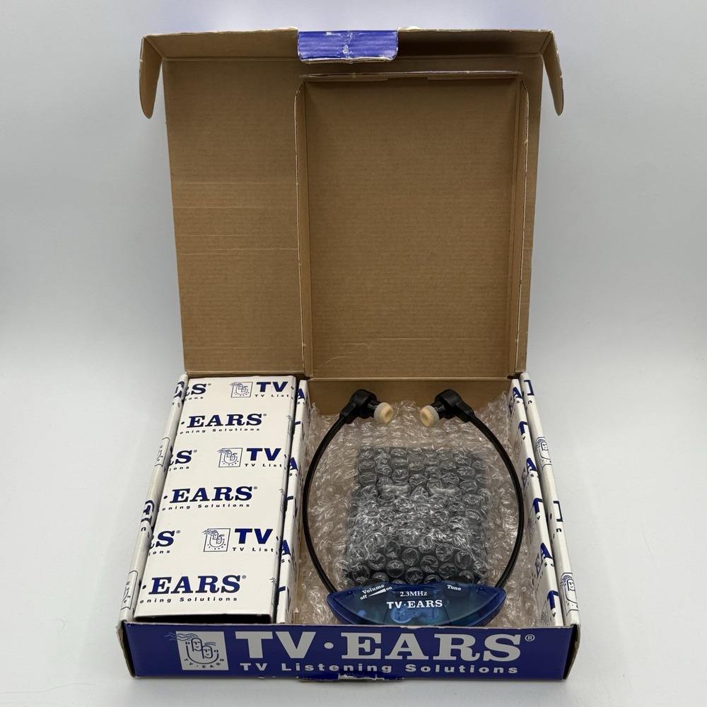 2009 TV EARS 2.3‎ MHz Wireless Headset Charging Base Hearing Aid System Open Box